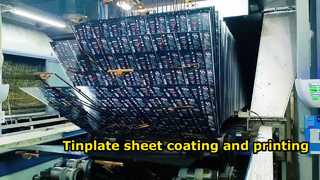 Premium theeverpakkingen van blikken platen