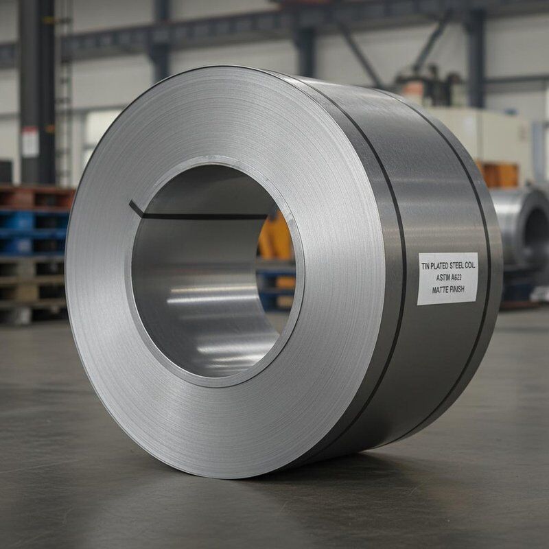 Voedingsmiddelenklasse elektrolytische tinplaat met helder oppervlak TS245 0,17 mm SPTE TFS voor voedselblikjes