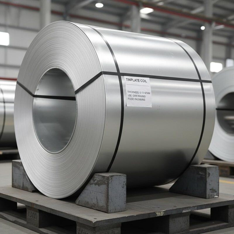 3 tot 10 ton Blokplaat spoel met tin coating dikte stalen spoel 013 mm tot 047 mm gebruikt in blikken maken en voedselverpakking