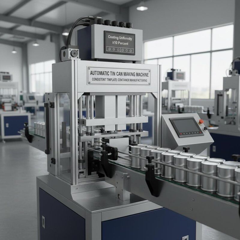 Coating Uniformity ±10 Procent Automatische Blikmachine Ontworpen voor Consistente Productie van Blikverpakkingen