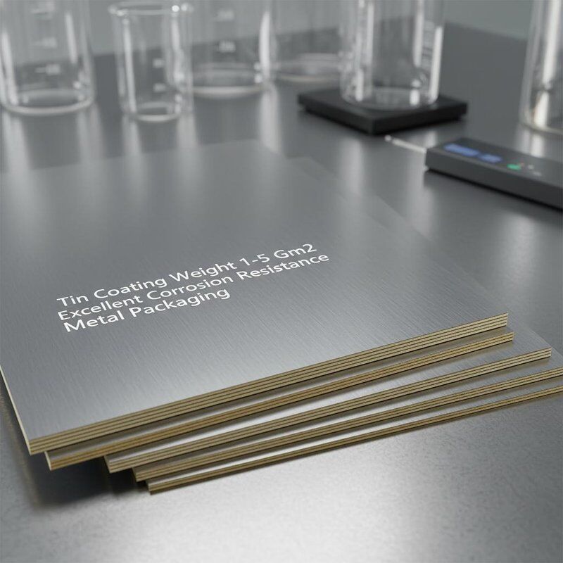 TIN-coatinggewicht 1 tot 5 Gm2 Tinplate Staalplaat Materiaal Biedt Uitstekende Corrosiebestendigheid Ontworpen voor Metalen Verpakkingen
