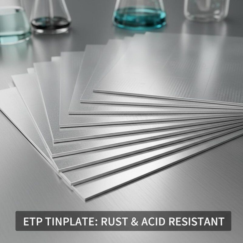 Roest- en zuurbestendige elektrolytische tinplaat ETP tinplaat met een dikte van 0,14 mm-0,47 mm