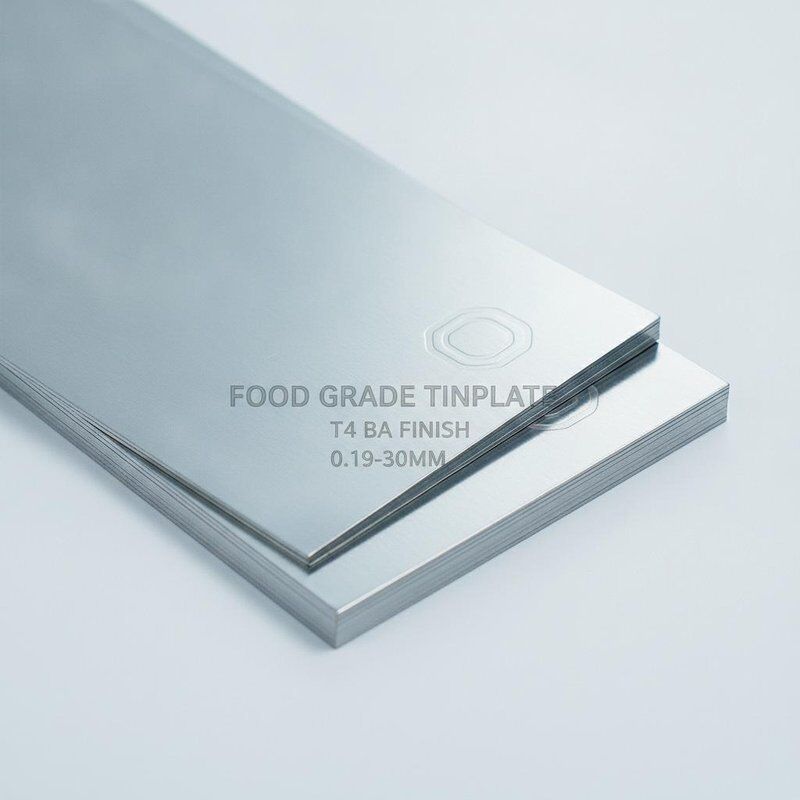 Voedselgraad elektrolytisch tinplate plaat T4 Temper BA Afwerking voor gemakkelijk te openen Can End Stamping 0.19mm-0.30mm